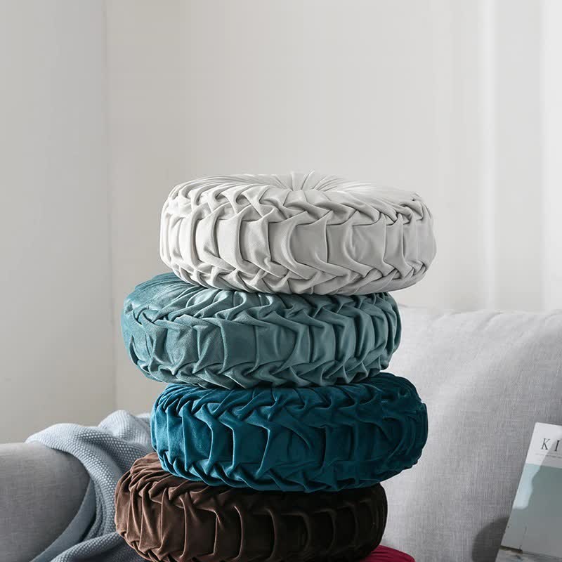 Round Exotic Velvet Round Cushion