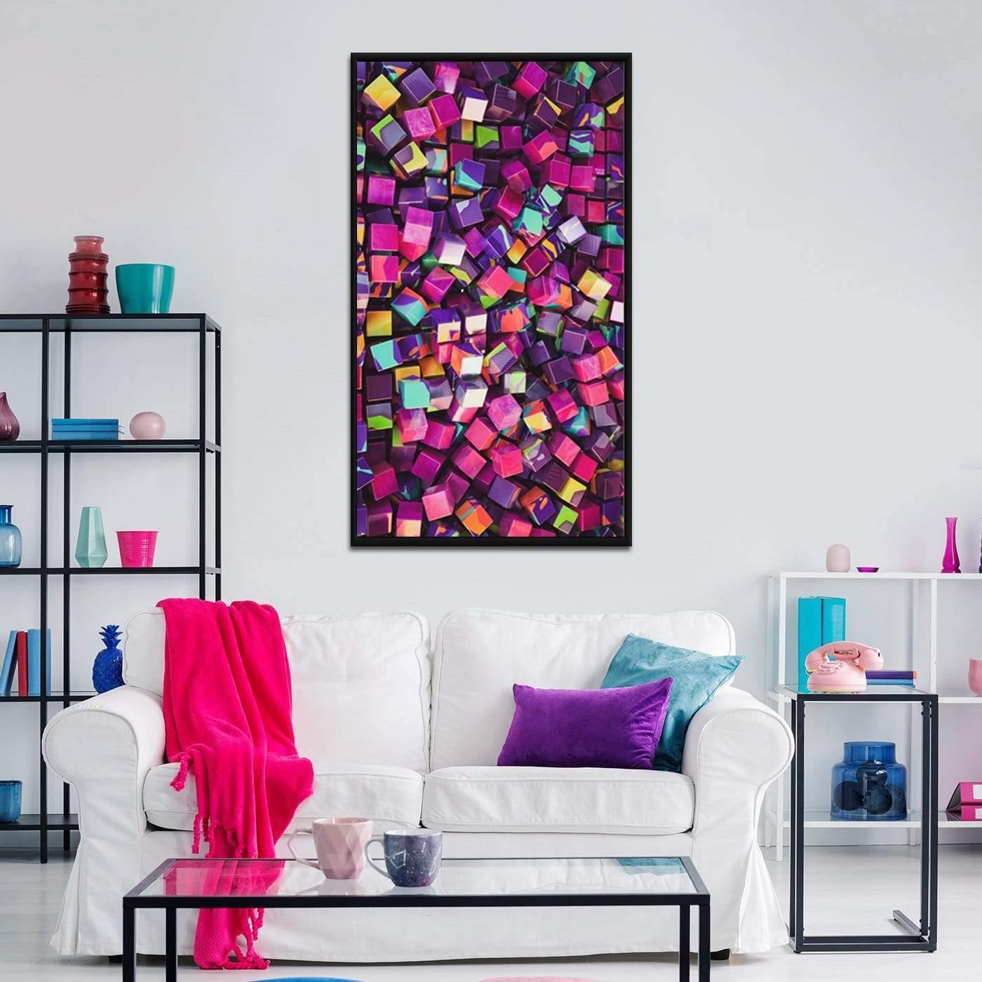 Acid Dream Stretched Canvas - Nordic Side - 3 piece, Acrylic Image, canvas art, Canvas Image, spo-enabled