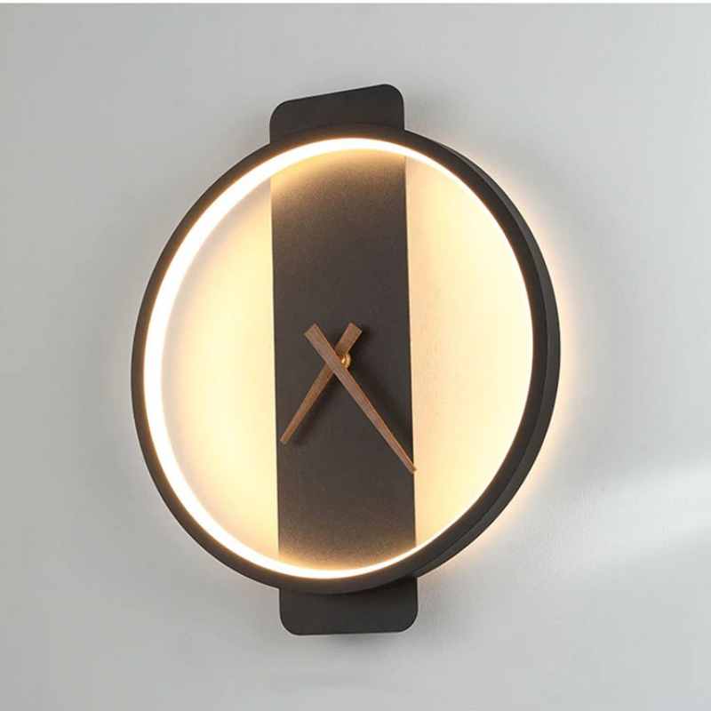 HomeQuill‚Ñ¢ Illuminating LED Wall Clock - Nordic Side -