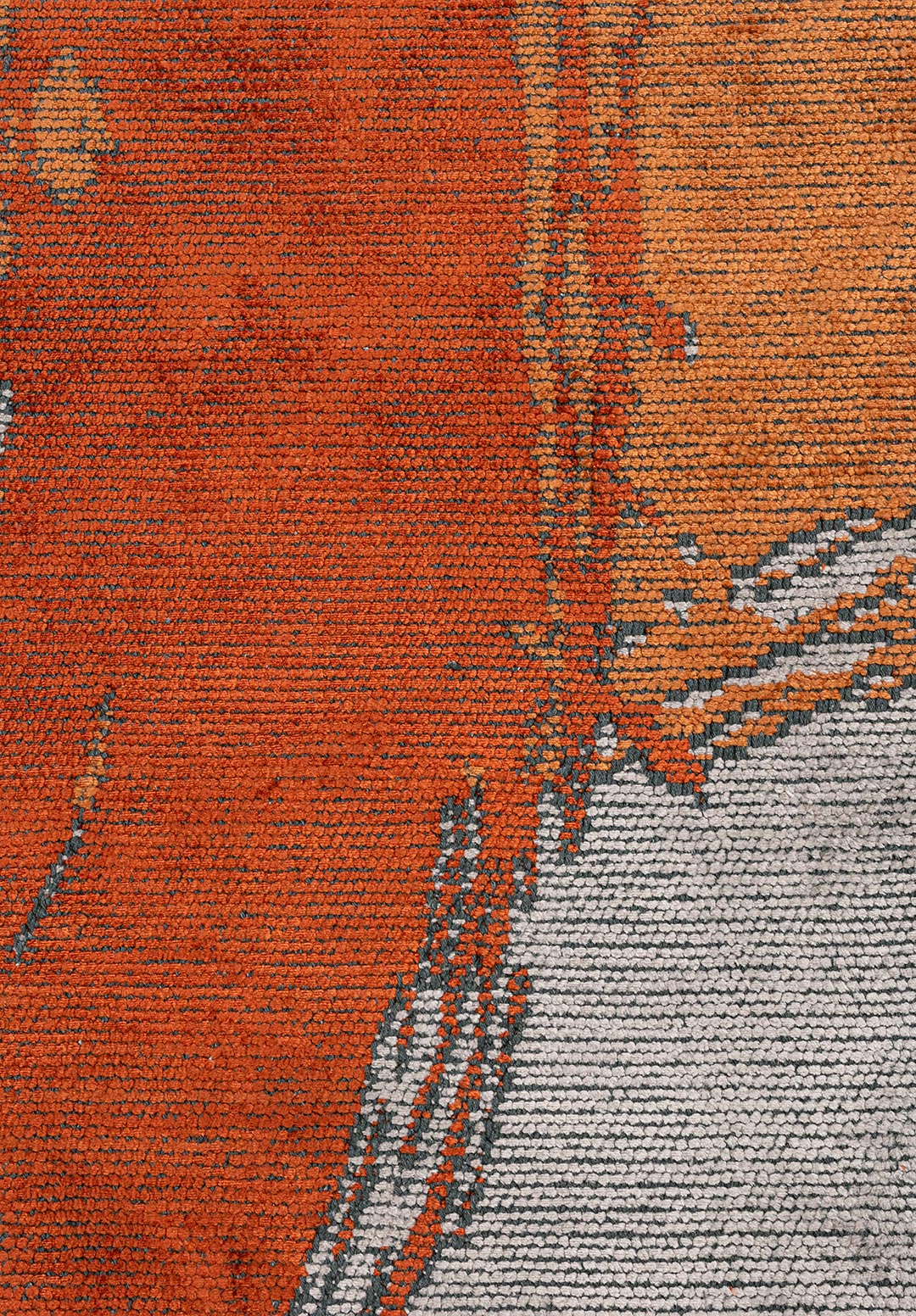 Madrid Rust - Light Grey Rug