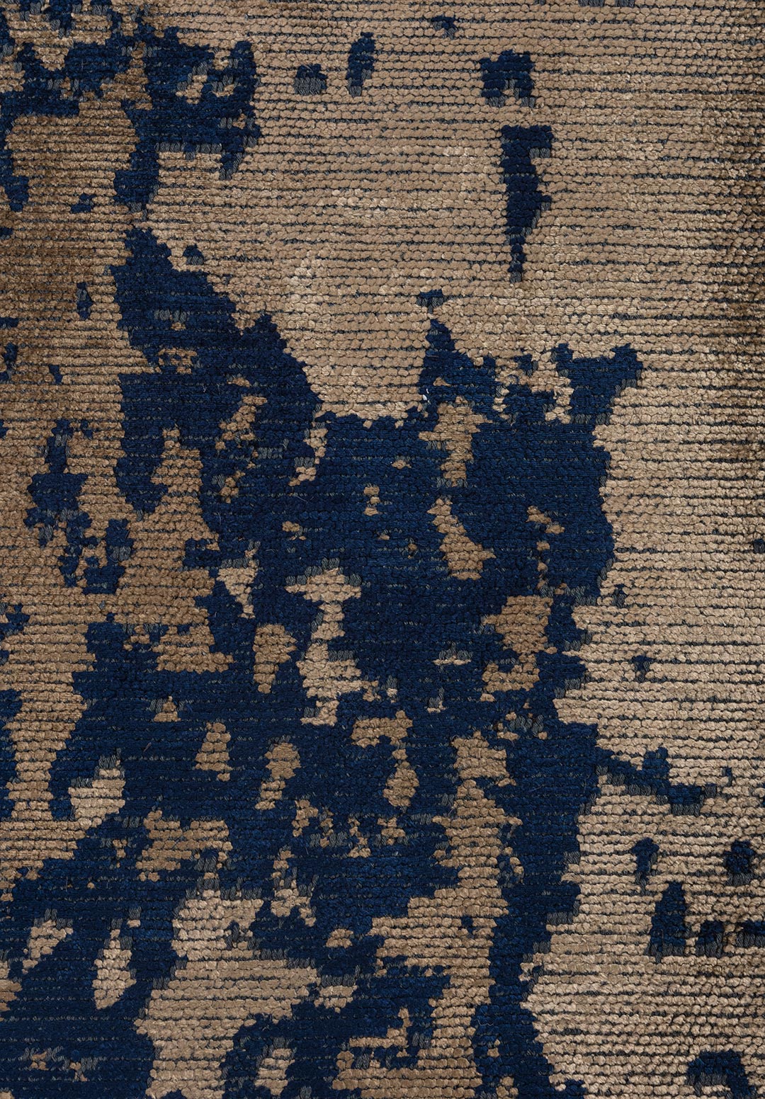 Stockholm Dark Navy - Dark Beige Rug