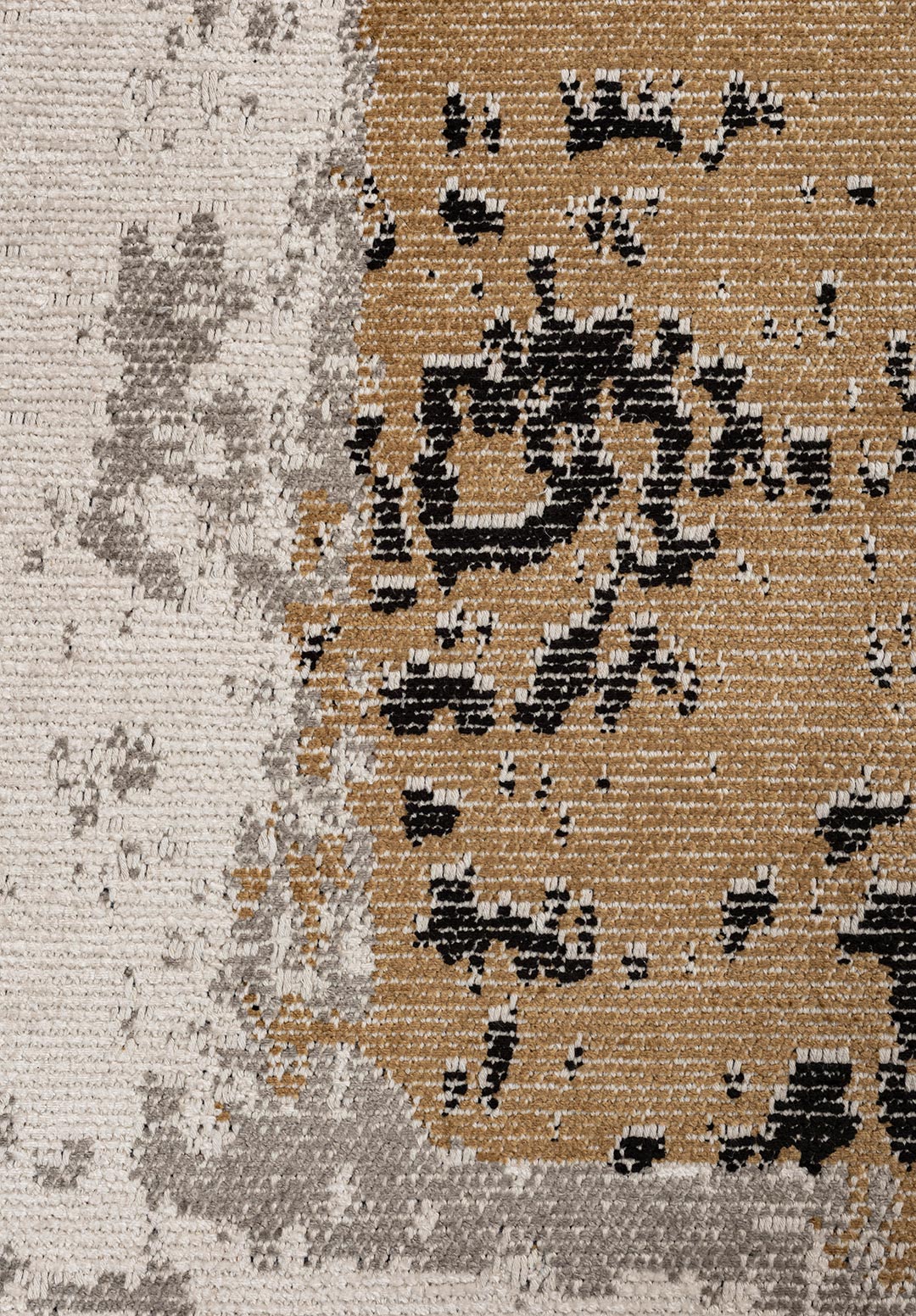 Cannes Black - Light Brown Rug