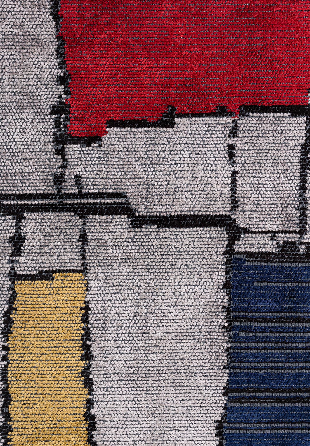 Bristol Red - Light Grey Rug