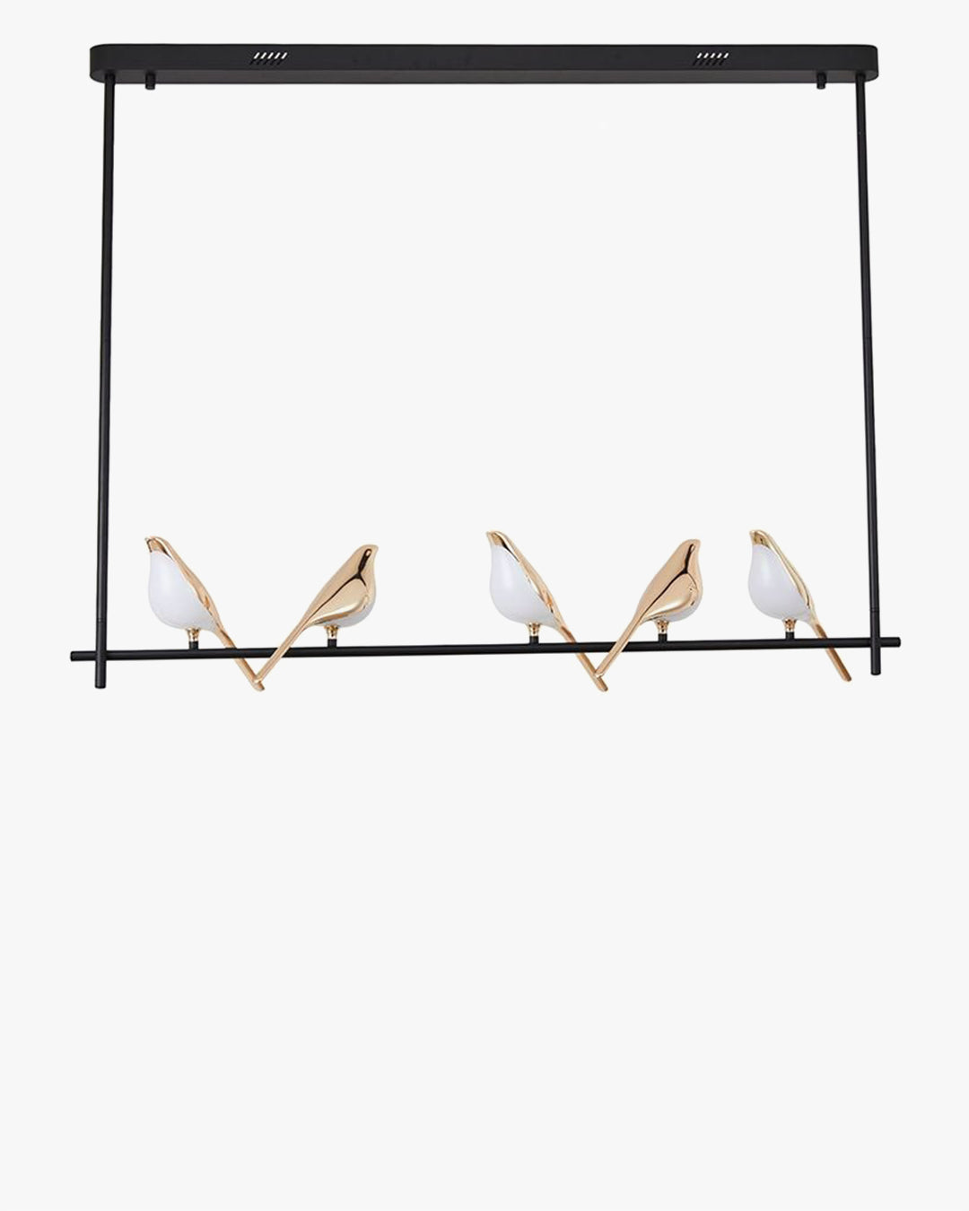 WOMO Black and Gold Bird Chandelier-WM2512