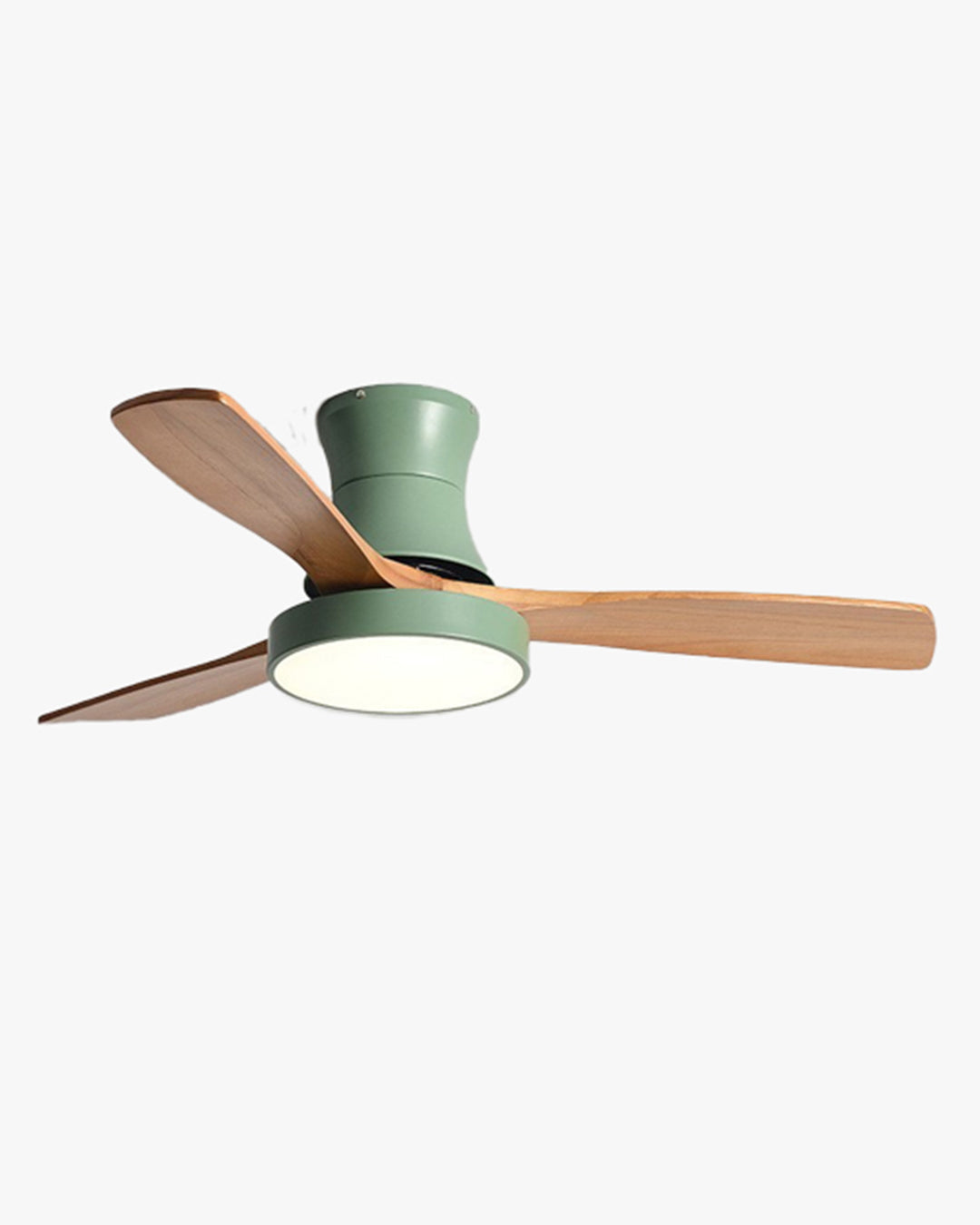 WOMO 3 Wood Blade Hugger Ceiling Fan Lamp-WM5120
