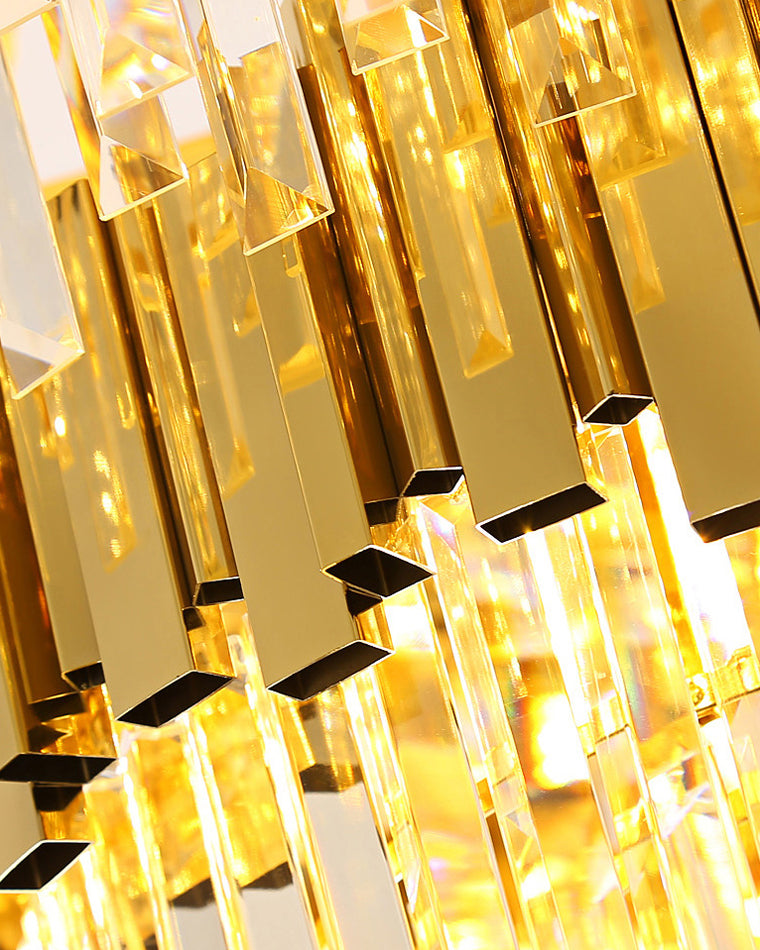 WOMO Linear Gold Crystal Chandelier-WM2185c