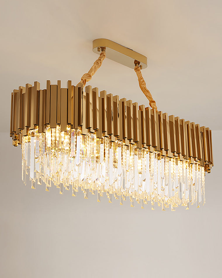 WOMO Linear Gold Crystal Chandelier-WM2185c