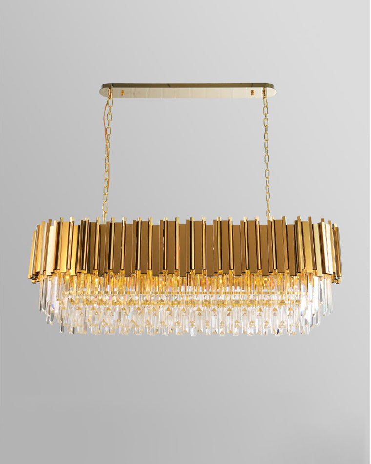 WOMO Linear Gold Crystal Chandelier-WM2185c