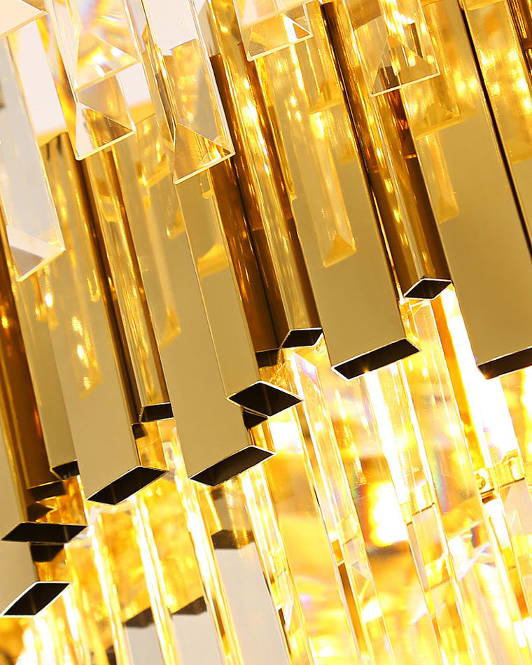 WOMO Linear Gold Crystal Chandelier-WM2185c