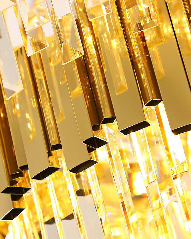 WOMO Linear Gold Crystal Chandelier-WM2185c