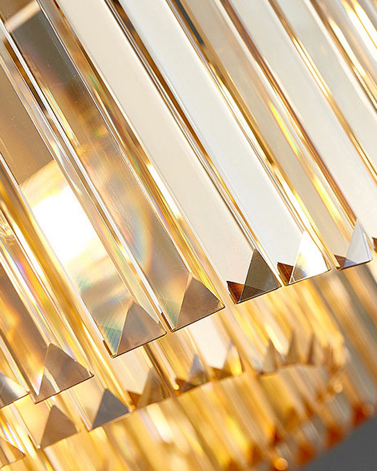 WOMO Linear Gold Crystal Chandelier-WM2185c