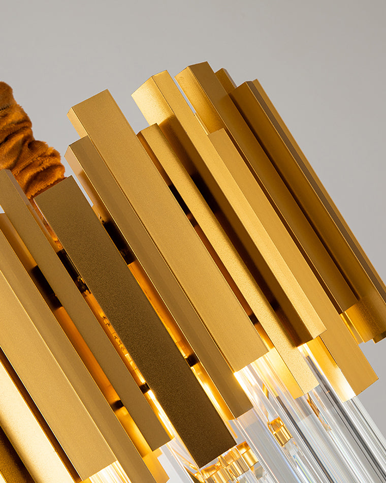 WOMO Linear Gold Crystal Chandelier-WM2185c