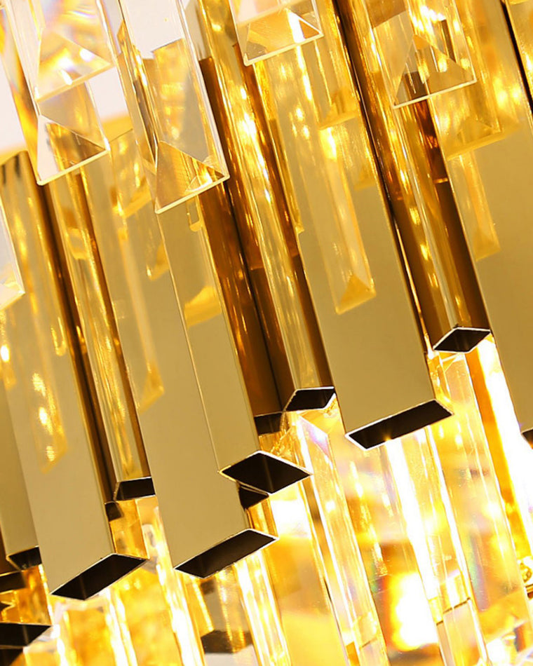 WOMO Linear Gold Crystal Chandelier-WM2185c