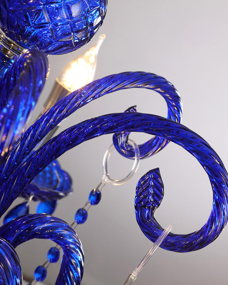 WOMO Blue Crystal Chandelier-WM2348