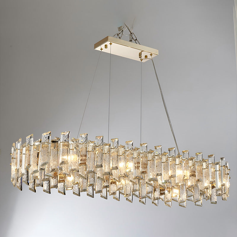 WOMO Gold Crystal Round Chandelier-WM2397