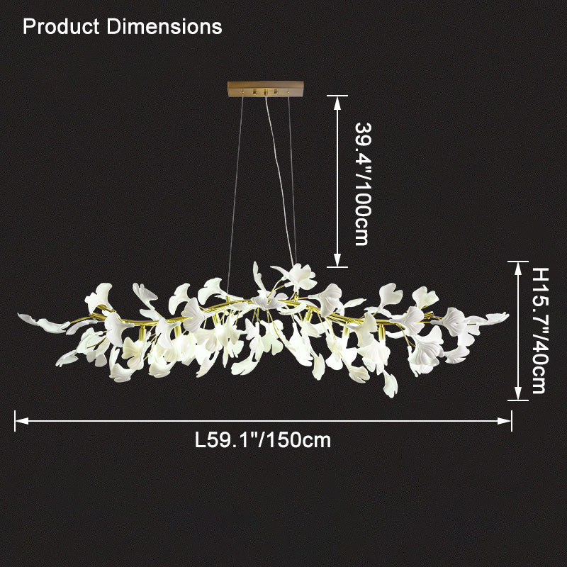 WOMO Gingko Linear Chandelier-WM2433