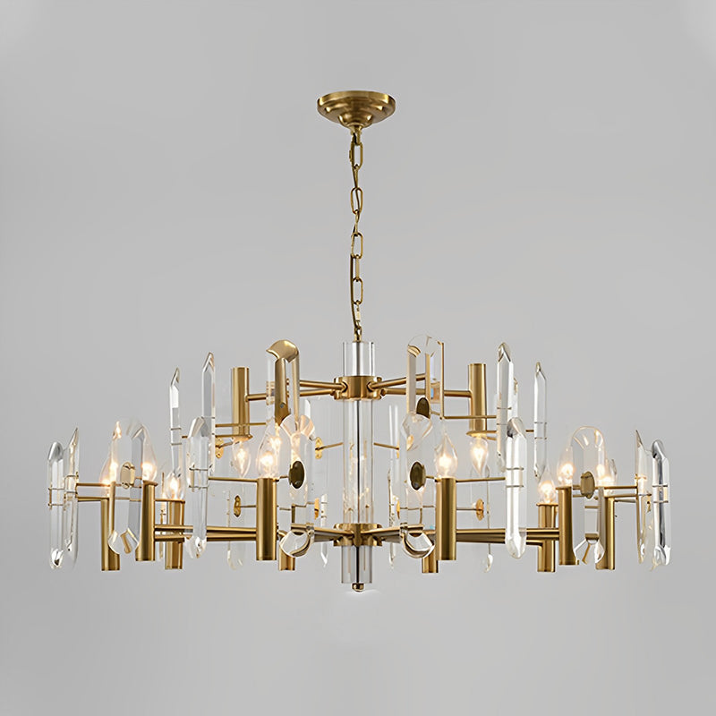 WOMO Gold Candle Crystal Chandelier-WM2518