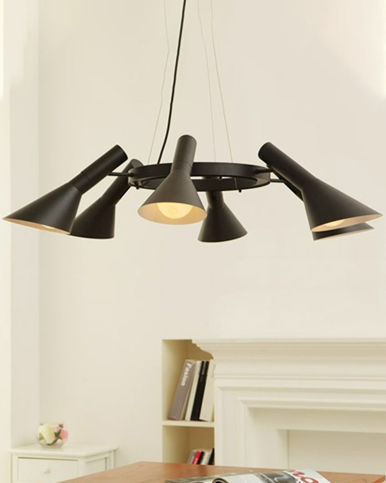 WOMO Adjustable 6 Light Cone Chandelier-WM2510