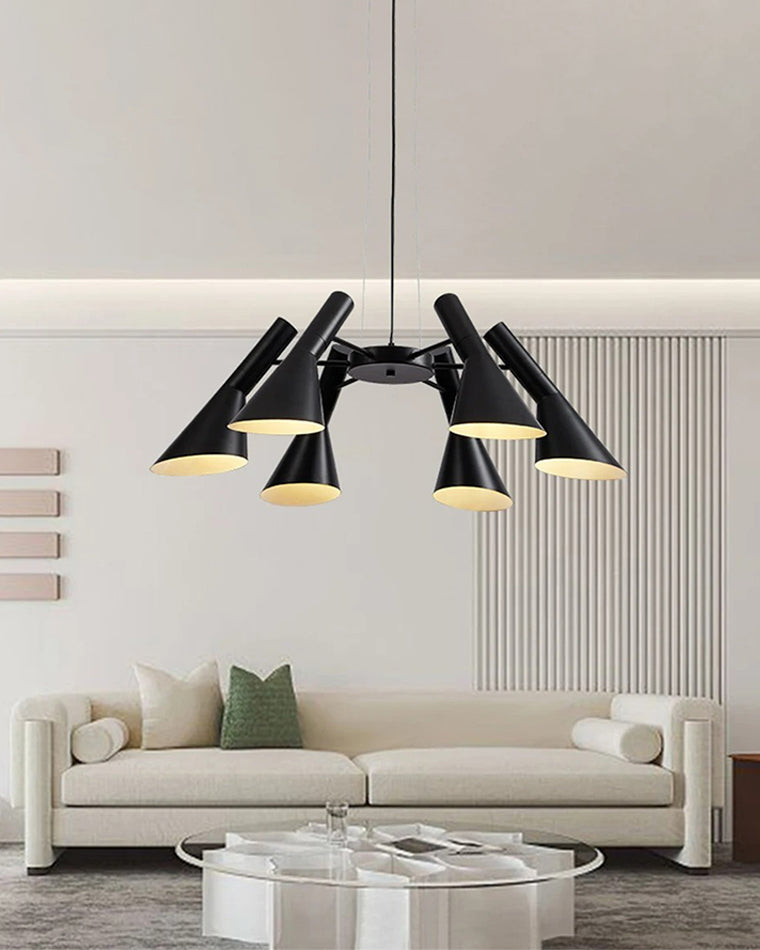 WOMO Adjustable 6 Light Cone Chandelier-WM2510
