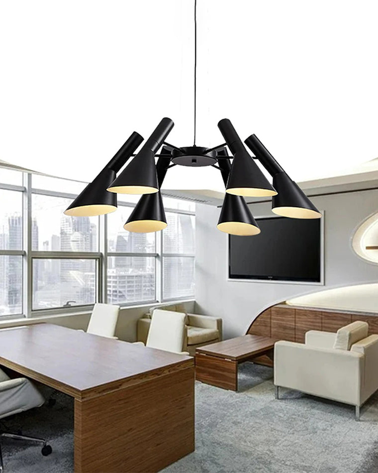 WOMO Adjustable 6 Light Cone Chandelier-WM2510