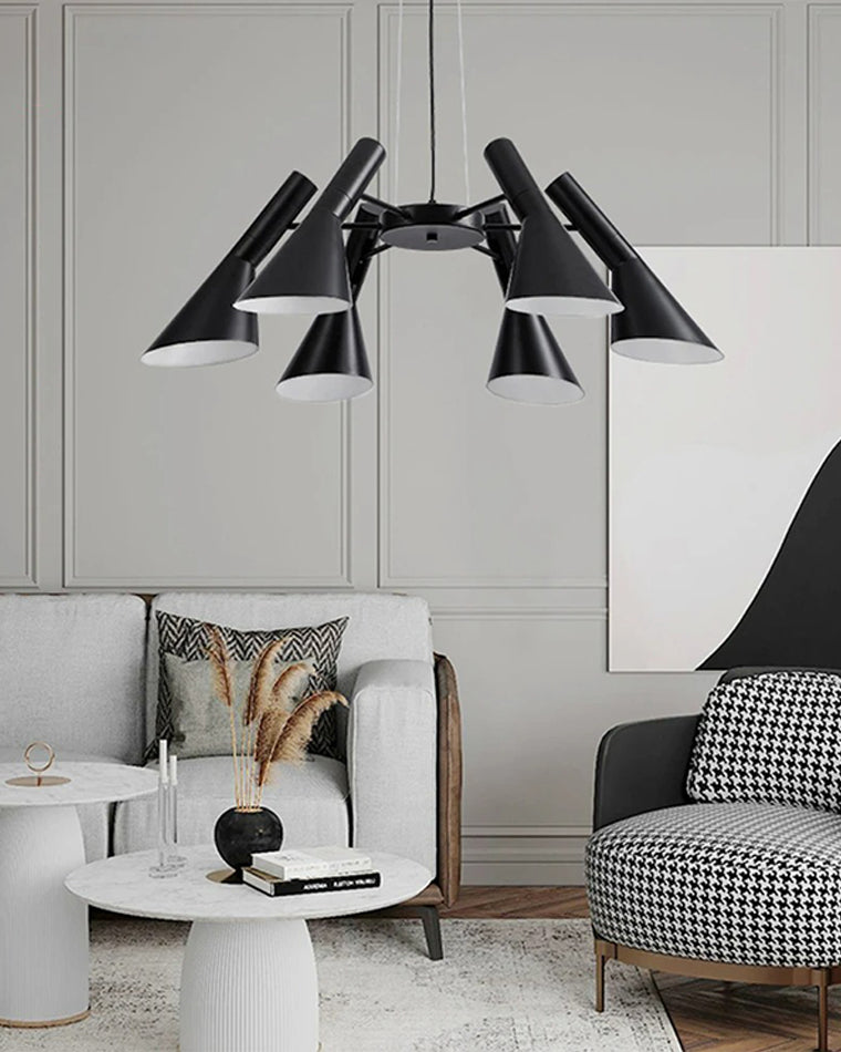 WOMO Adjustable 6 Light Cone Chandelier-WM2510