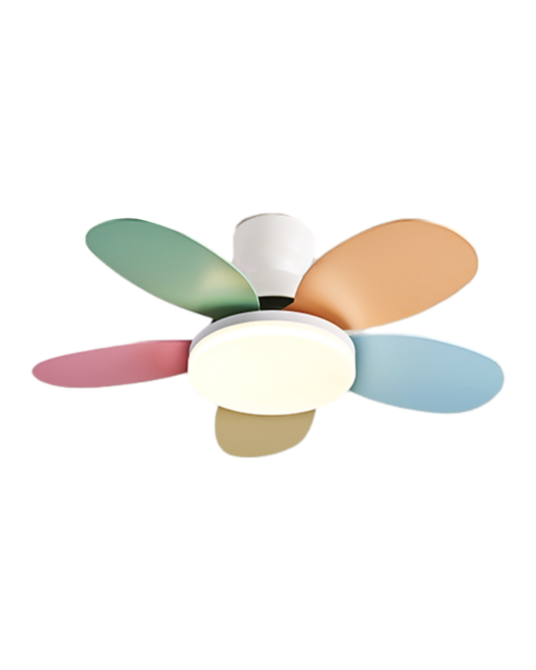 WOMO 36" Scandi Wood Ceiling Fan Lamp-WM5004