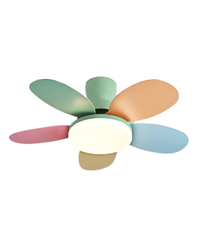 WOMO 36" Scandi Wood Ceiling Fan Lamp-WM5004