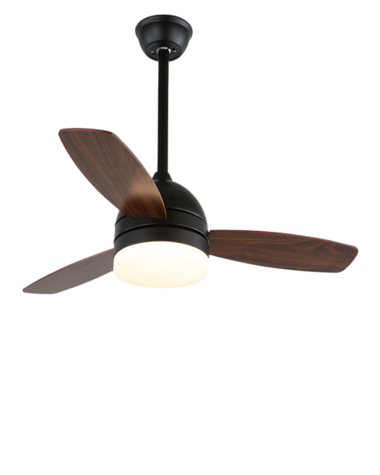 WOMO 3 Wood Blade Ceiling Fan Lamp-WM5001