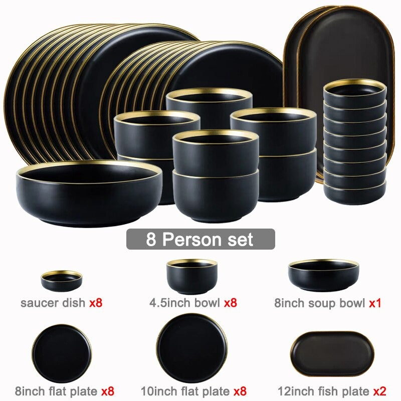 Legacy Black Luxury Dinnerware Set