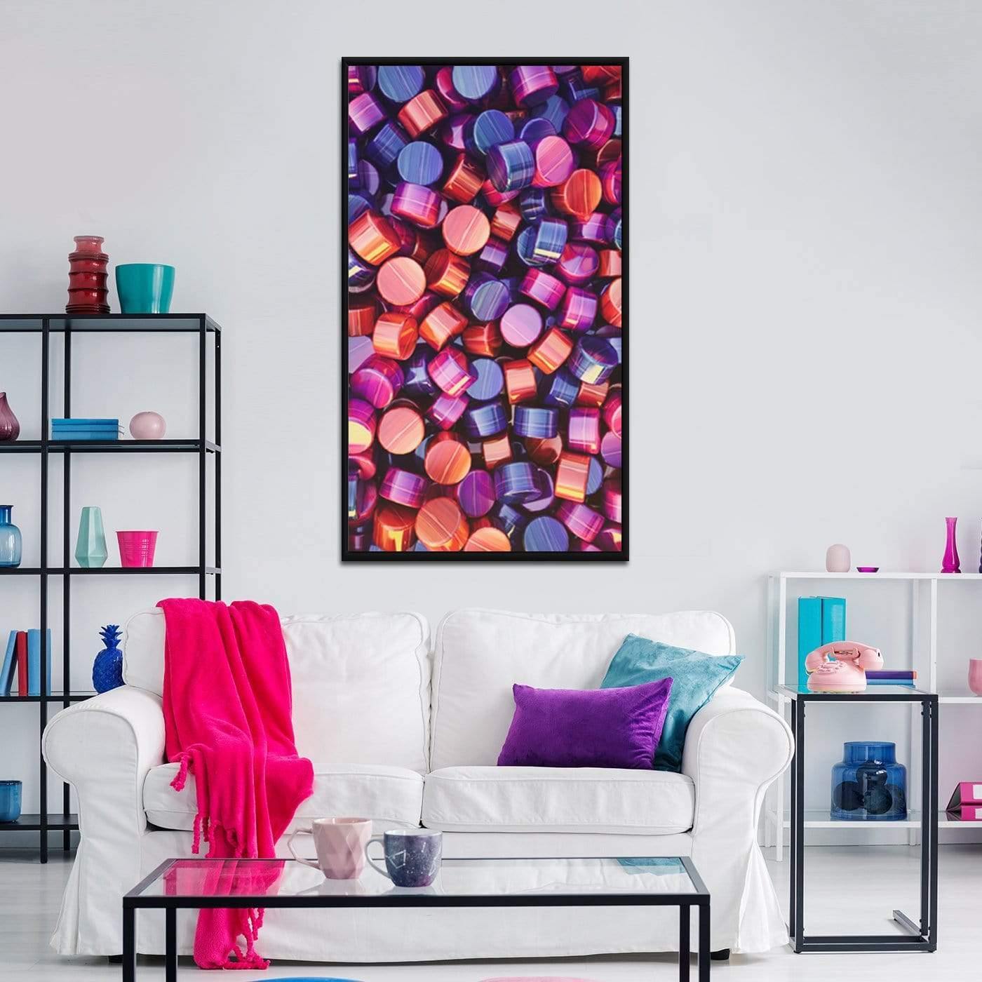 Acid Dream Stretched Canvas - Nordic Side - 3 piece, Acrylic Image, canvas art, Canvas Image, spo-enabled