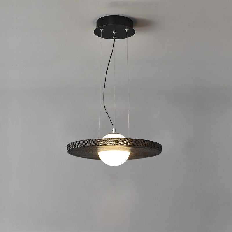 WOMO Black Disc Pendant Light-WM2324