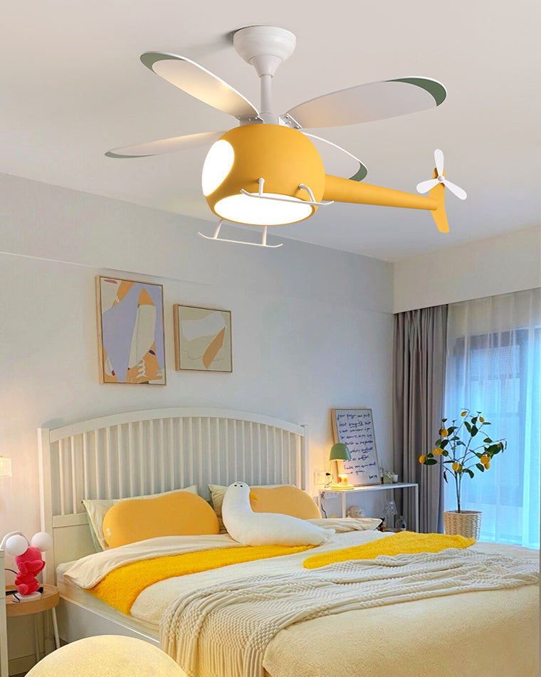 WOMO Airplane Children Ceiling Fan Lamp-WM5007
