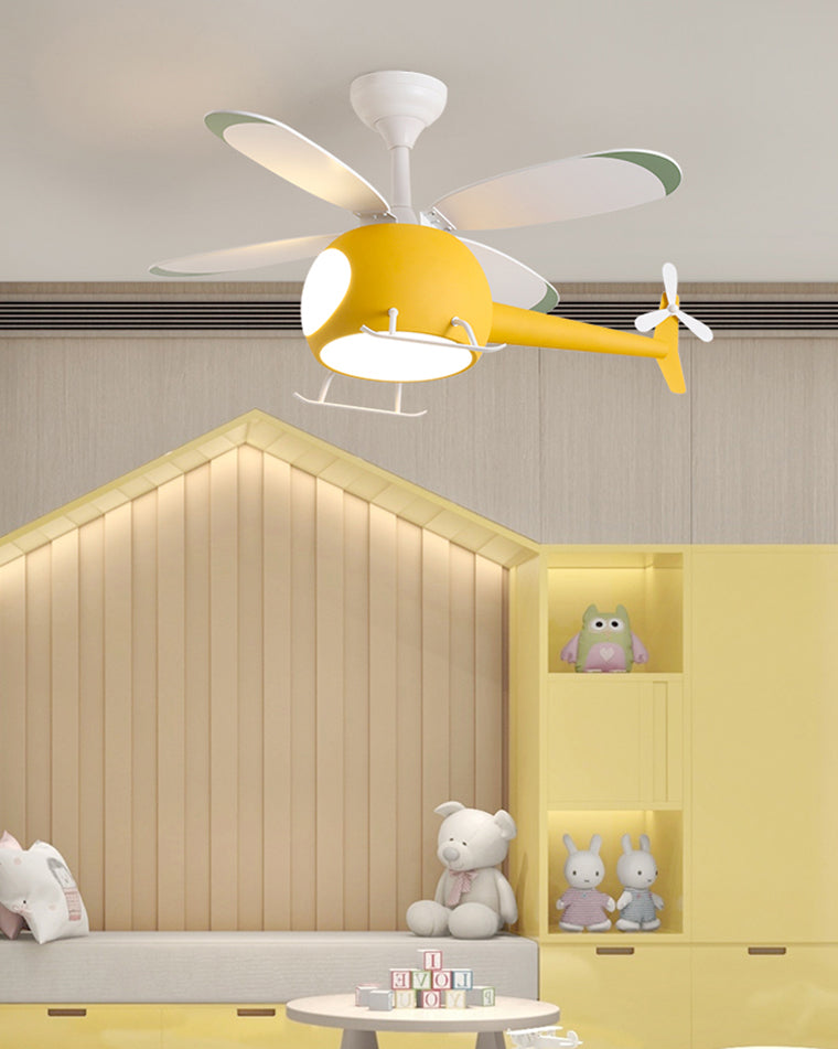 WOMO Airplane Children Ceiling Fan Lamp-WM5007