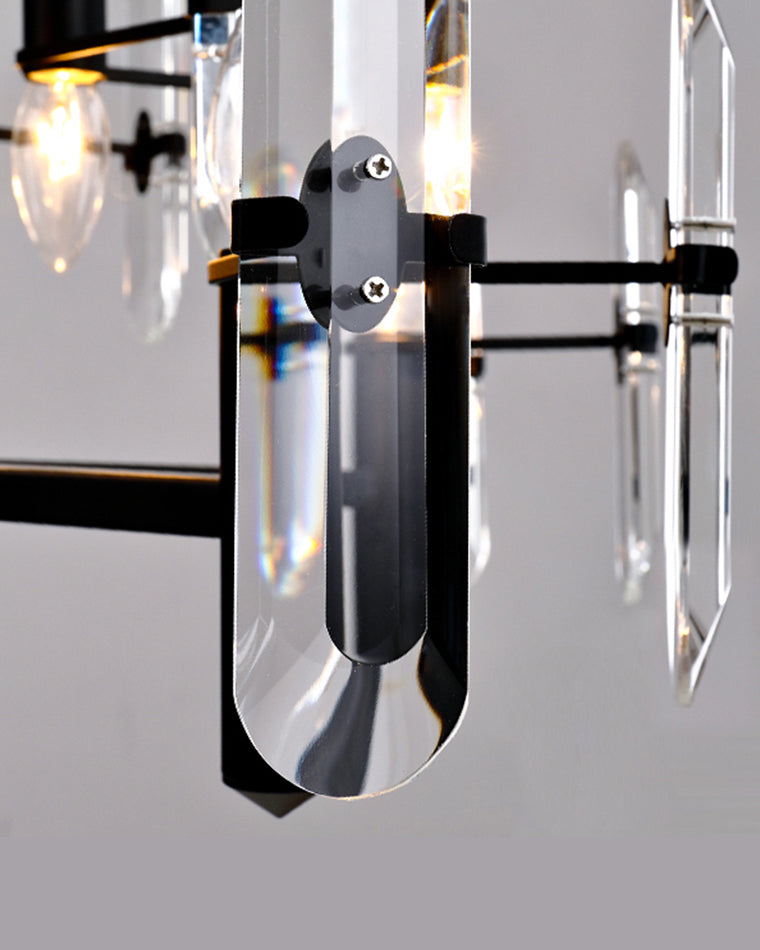 WOMO Black Candle Crystal Chandelier-WM2519