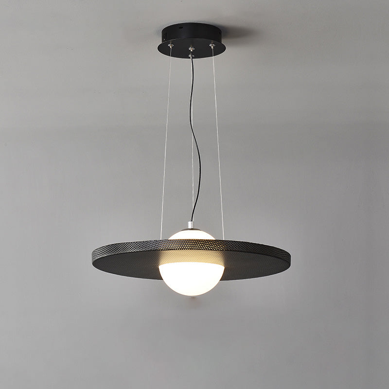 WOMO Black Disc Pendant Light-WM2324