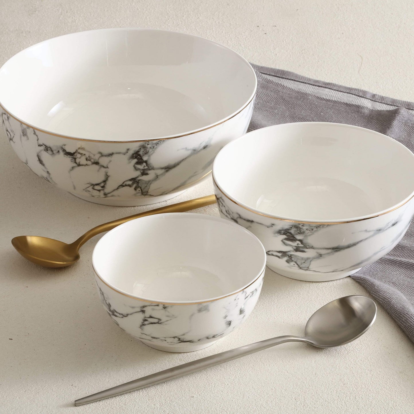 Marble Bowl - Nordic Side - bowls, dining