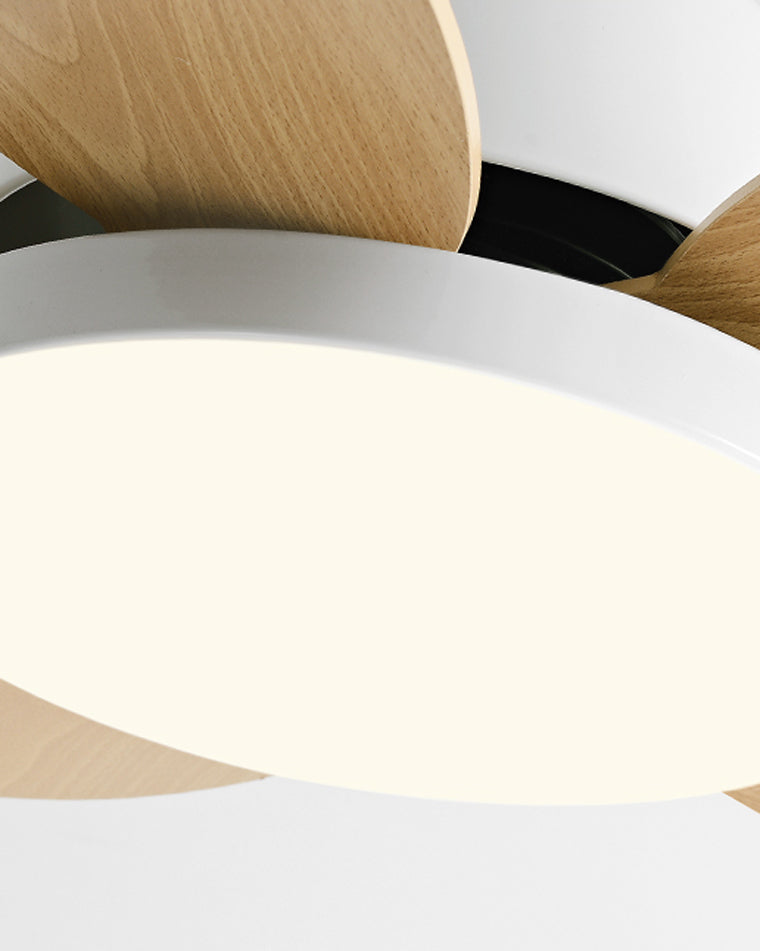 WOMO 36" Scandi Wood Ceiling Fan Lamp-WM5004