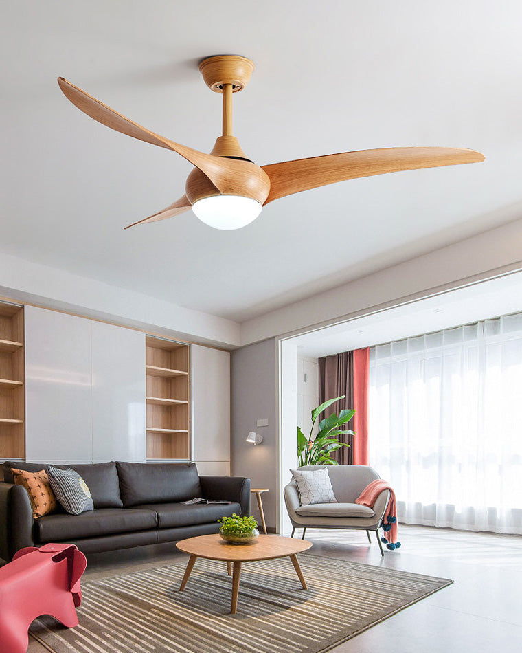 WOMO 3 Wave Blade Ceiling Fan Lamp-WM5016