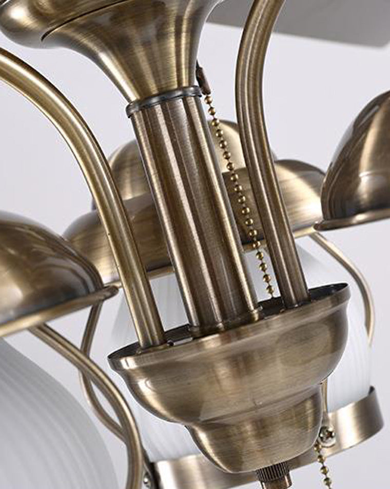 WOMO 52" Vintage Ceiling Fan Chandelier-WM5031