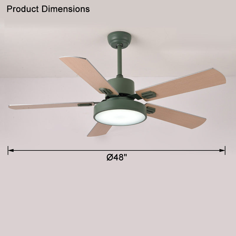 WOMO 5 Blade Modern Ceiling Fan Lamp-WM5039
