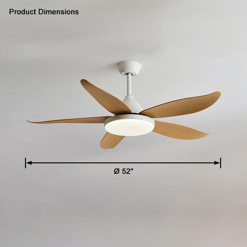 WOMO 5 Blade Contemporary Ceiling Fan Lamp-WM5061
