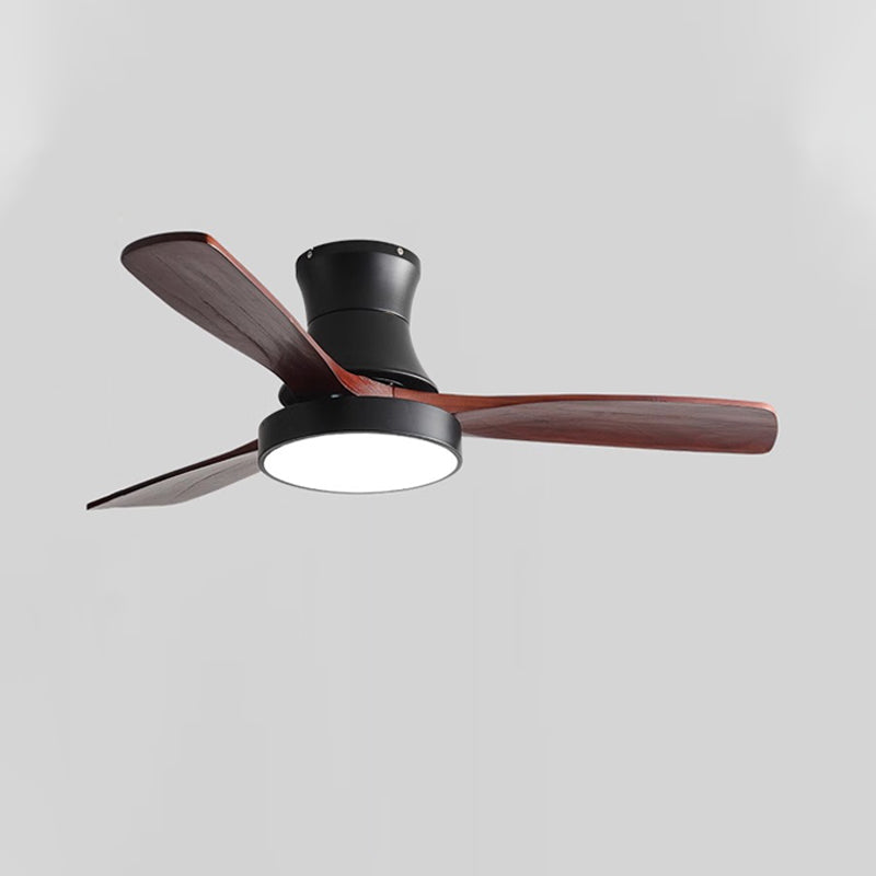 WOMO 3 Wood Blade Hugger Ceiling Fan Lamp-WM5120