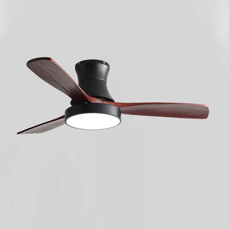WOMO 3 Wood Blade Hugger Ceiling Fan Lamp-WM5120
