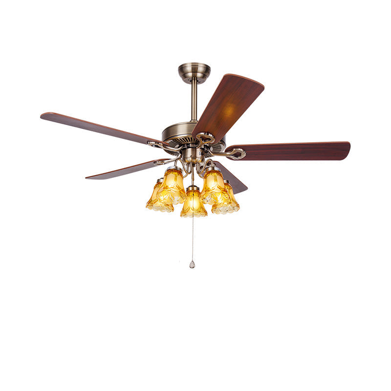 WOMO Vintage Ceiling Fan Chandelier-WM5018