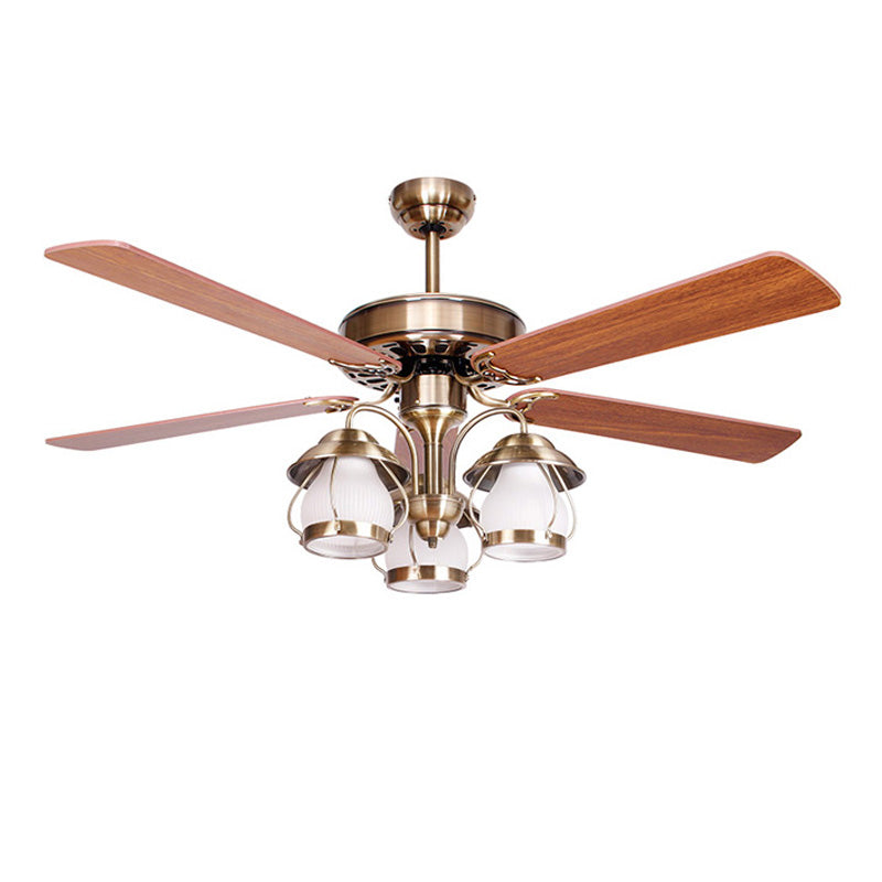 WOMO 52" Vintage Ceiling Fan Chandelier-WM5031
