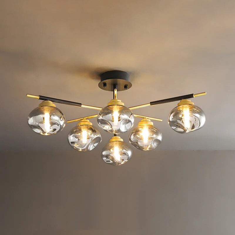 WOMO Blown Glass Flush Mount Chandelier-WM2261