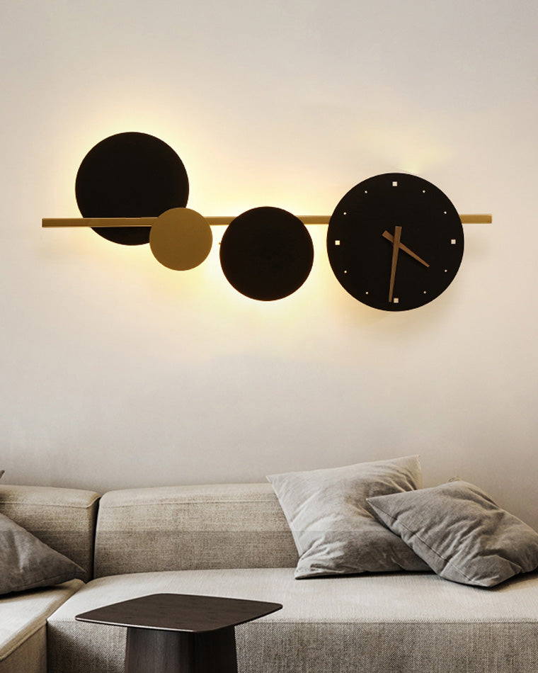 WOMO Sculptural Wall Clock with Led Light-WM6087