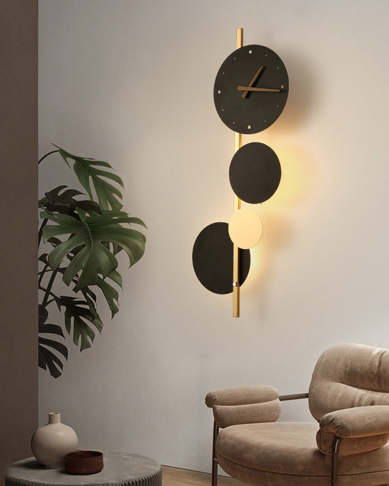 WOMO Sculptural Wall Clock with Led Light-WM6087