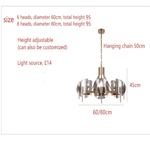 8 - Light Modern Wagon Wheel Chandelier