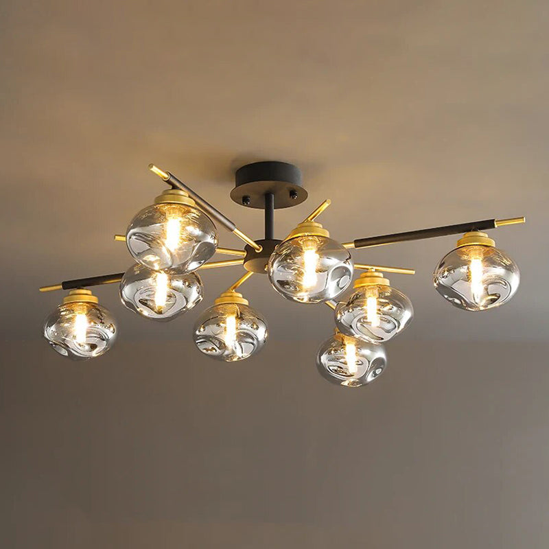 WOMO Blown Glass Flush Mount Chandelier-WM2261